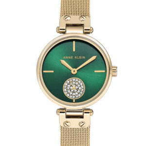 AK Gold Tone round (34mm x 40mm) AK/3000GNGB